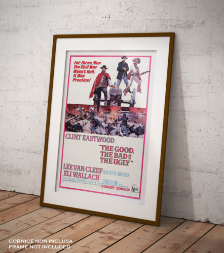 Poster Il buono, il brutto, il cattivo Stampa Vintage Manifesto Locandina Cinema - Afbeelding 1 van 3