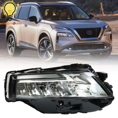 Chrome LED Right Side Headlight Headlamp Assy For 2021-2023 Nissan Rogue SL|SV