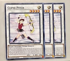 Yugioh! 3x Cupid Pitch BODE-EN046 Common 1st Ed NM