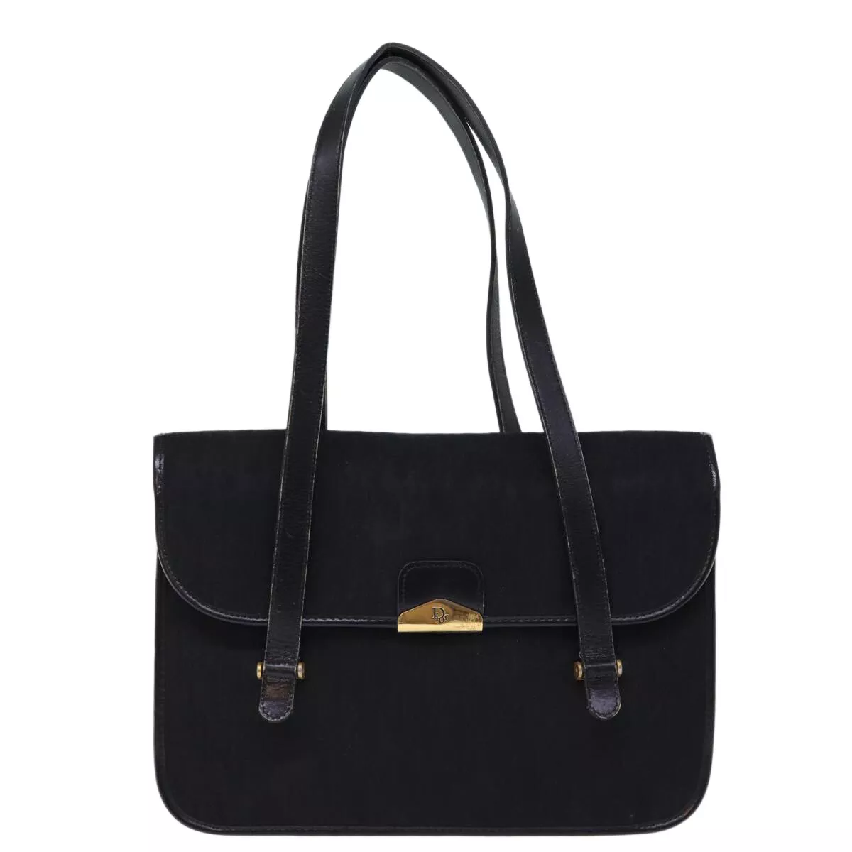 Sac bandoulière Dior Trotter en toile noire authentique