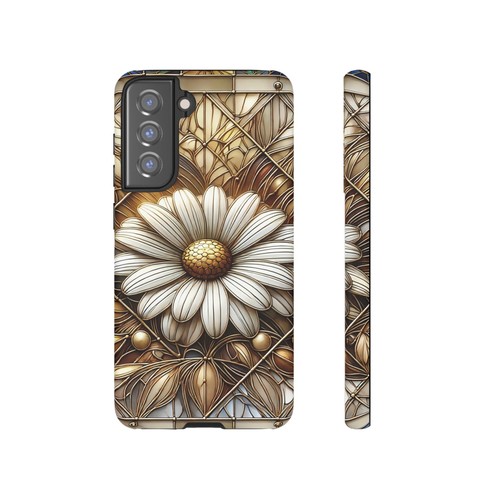 Samsung Galaxy April Birth Flower Floral Tough Cover, Stain Glass Style - 第 180/189 張圖片