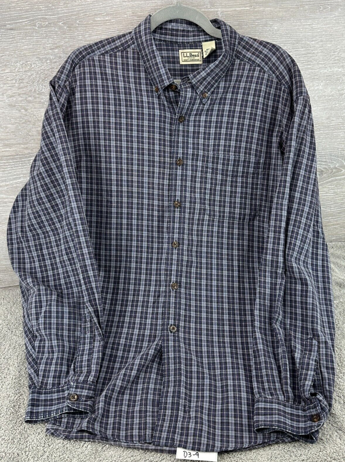 LL Bean Vintage Light Weight Flannel Button Up Sh… - image 1