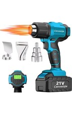 Image of Cordless Heat Gun for 18-20V Battery, (No Battery)Cordless hot air Gun with 2 St