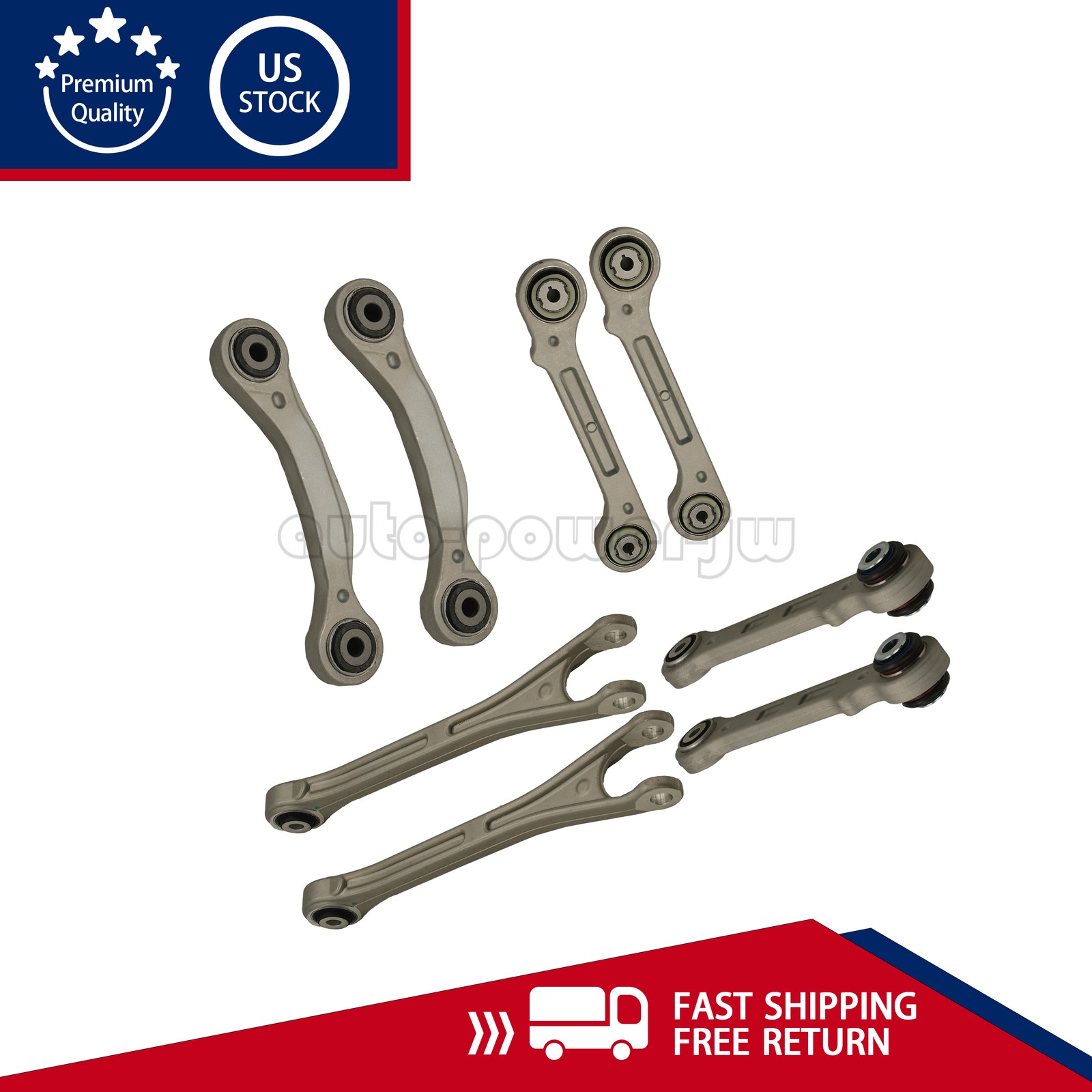 NEW 8PCS Rear Suspension Control Arm Kit Fit 2017+ Maserati Levante US