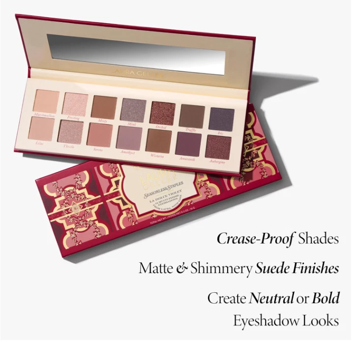 LAURA GELLER NEW YORK Staples 14 Multi-Finish Eyeshadows - La Dolce Violet - Image 2 of 4