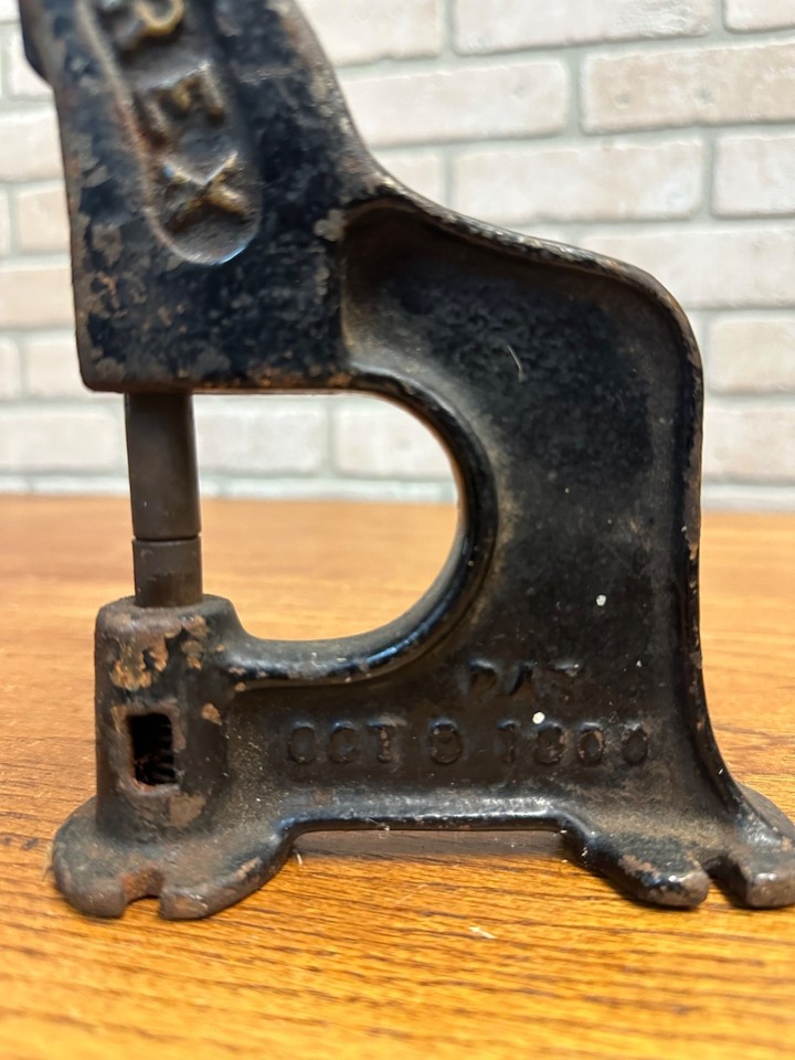 Vintage Rex 27 Rivet leather Table Top Punch Press Tool Cast Iron | eBay