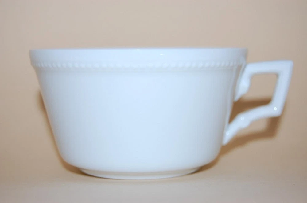 6 Friesenteetasse Teetasse 8,5/4,8cm Epoca Perlrand weiss Kaiser