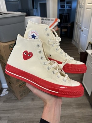 Converse Comme des Garçons CDG Play x Chuck 70 High Men s Size 8.5 NEW | A01794C
