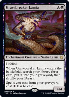 x1 Gravebreaker Lamia R MTG Theros Beyond Death M/NM, English