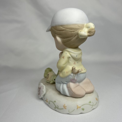 Precious Moments, Growing In Grace, Age 13 Brunette Girl Original Figurine READ - Picture 7 of 9