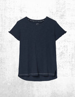 Women’s Fat Face Pyjama Top Crew Neck Short Sleeve Felicity Navy Soft Jersey