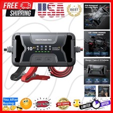 Marine Battery Charger 10X1: 1-Bank, 10A Onboard Charger - 10A Per Bank, 12V ...