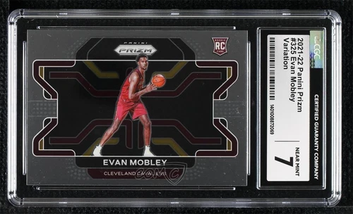 2021-22 Panini Prizm Rookie Variation Evan Mobley #325 CGC 7 Rookie RC