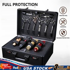 Large Barber Tool Storage Portable Travel Carry Case/Hairdresser's Bag Box USA