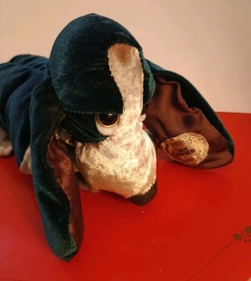 APPLAUSE HUSH PUPPIES Collection #4 Special VELVET Edition Beanbag Basset Hound 