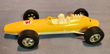 VINTAGE TOY METAL PLASTIC HUBLEY CAR INDY RACECAR RACER 7.25 INCH