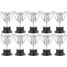 10 Pcs Mini Plastic Trophy Cups Awards for Kids School and Party Use