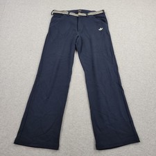 Adidas Track Pants Mens Small VTG 90s Blue Embroidery Activewear