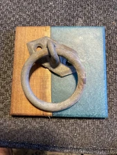 Ring Pull Cabinet Drawer Drop Handle Iron Rustic Dresser Furniture Door