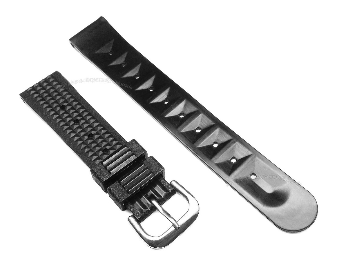 19mm 20mm SOFT Waffle Watch Band for Vintage Seiko 6105 6217 Diver