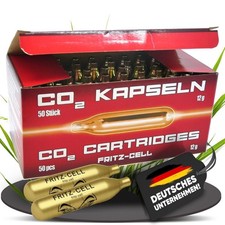50 x Fritz-Cell Co2 12g Kapseln f&uuml;r Gotcha, Paintball Softair Premiumkapseln