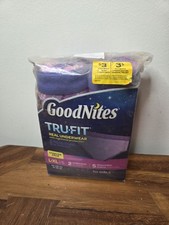 Goodnites TRU-FIT Underwear w/ Nighttime Protection Starter Pack-Girls L/XL New