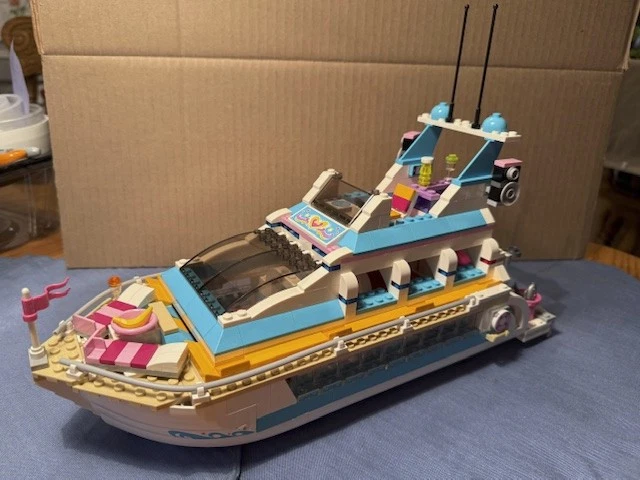 Lego 41015 Friends: Dolphin Cruiser 100% Completo incluyendo 3 MFs, Sin caja/manual Foto 3 de 4