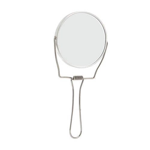 Specchio Vanity 2 Lati Rotazione 360 Gradi Telaio Alluminio Argento Vanity Mirro AP9 - Foto 11 di 22
