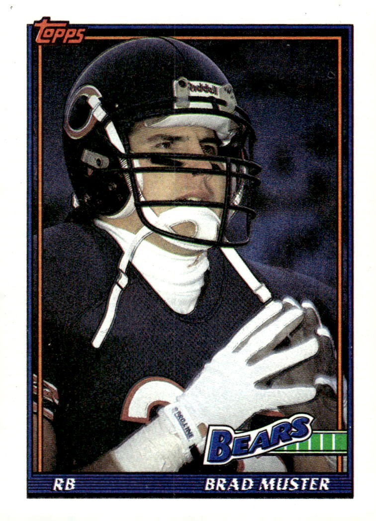 1991 Topps Brad Muster #155 Chicago Bears