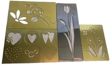 Spring Day Tulip Heart Stencil Set Embossing Scrapbooking Crafting Fun