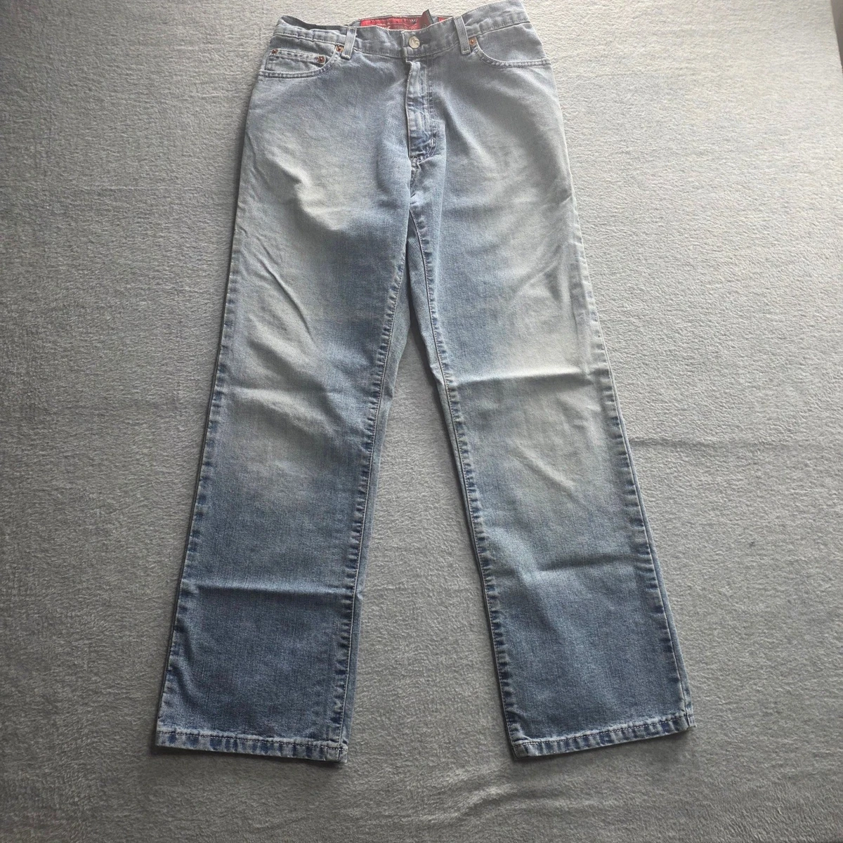 Jean Quicksilver Coupe Droite Taille 28 Jambe 29 - Bleu Foncé Délavé, Occasion Très Bon état
