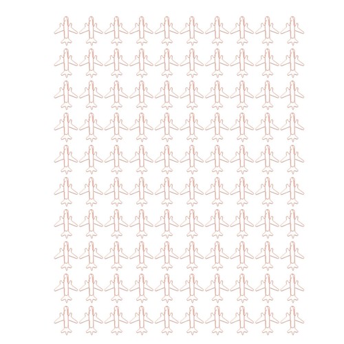80pcs Flugzeug Geformte Papierclips Rose Gold Verhindern Rost Flugzeug Gefo UB - Bild 5 von 23