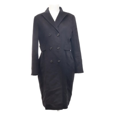 MaxMara Studio, Mantel, Damen, Größe: XL, Schwarz, Einfarbig #ADQ