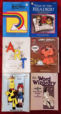Teacher Reproducible Activity Books Lot Writing Prompt Crafts Art Vintage 1980's