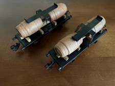 Zeuke Spur 0 zwei Güterwagen Weinfasswagen