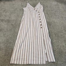 Listicle Dress Multicolor Stripe Sleeveless Size Large