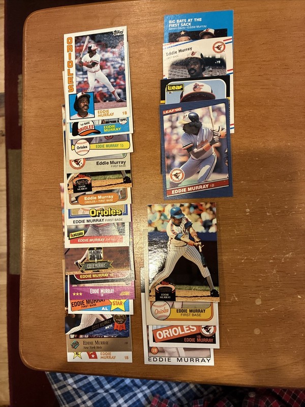EDDIE MURRAY 23 Card lot 22 Different with 2 Leaf & Heading For The Hall Insert
