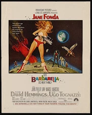 Vintage Poster 1968  BARBARELLA 1968 sci-fi art of super sexy Jane Fonda