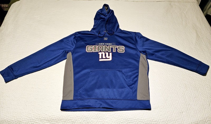 Blue Pull Over Hoodie XL Mens Hoody NFL New York NY Giants Hoody Extra Large