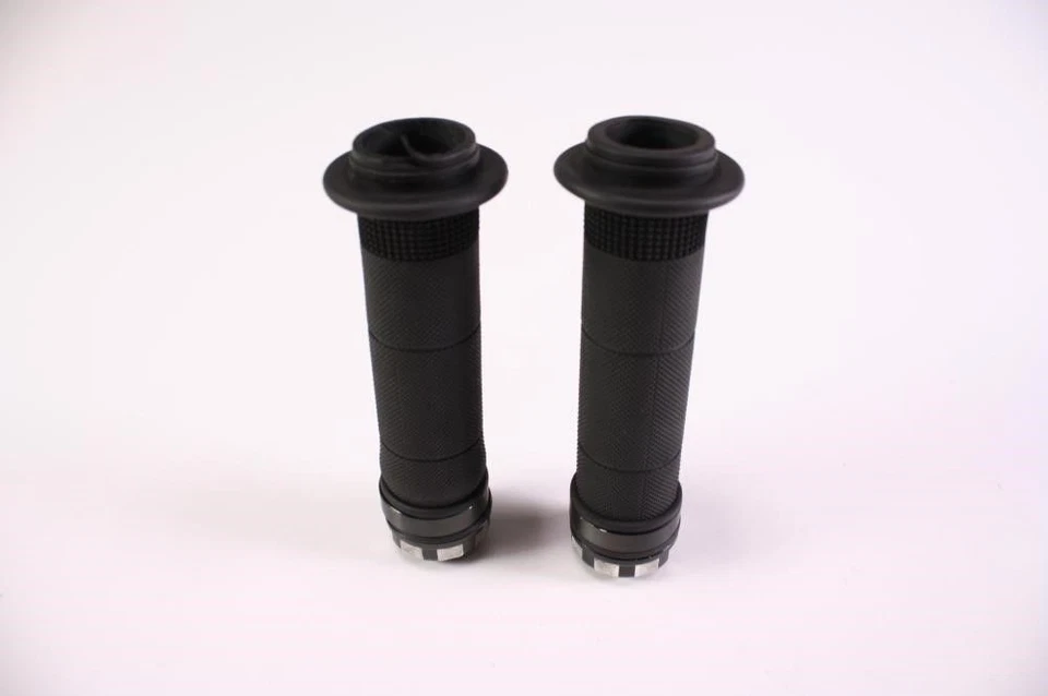 09 10 11 12 Juego de empuñaduras delanteras izquierda derecha Kawasaki Ninja ZX6 ZX6R Billet Foto 3 de 4