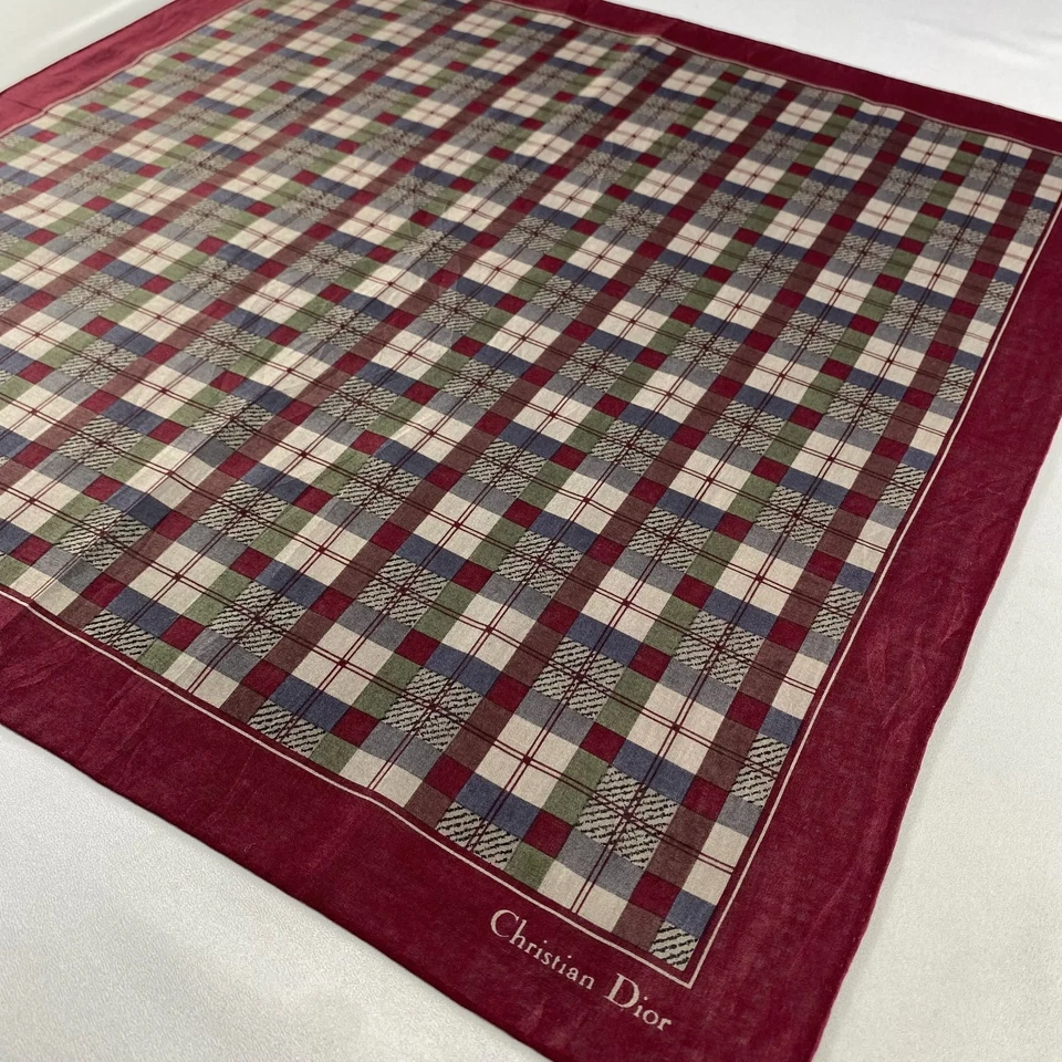 Vintage Christian Dior Handkerchief Neckerchief Bandana Pocket Square - Image 2 of 4