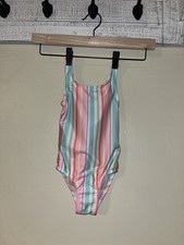 Cat  Jack 2T Unisex Multicolor Striped One Piece Swimsuit