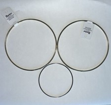 3 Gold Metal Hoops 6 Darice Macrame Rings Gold Wreath Dreamcatcher Craft