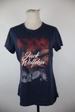 Jack Wolfskin Womens Short Sleeve T-Shirt M Regular Logo Print Cotton