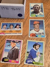 1981 Topps Baseball Near Complete Set-703 of 726 Cards Ex-NM Used, Ungraded