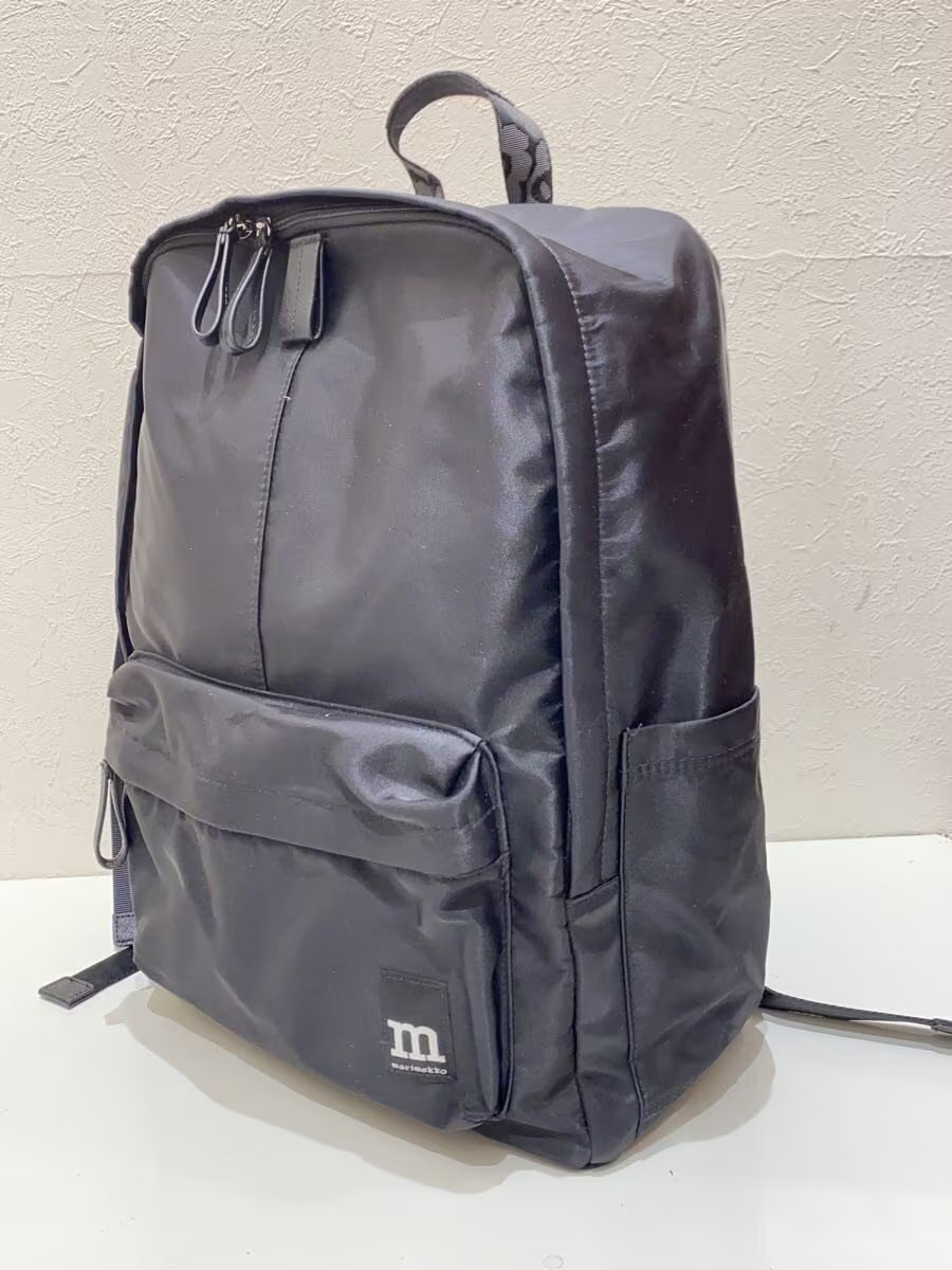 marimekko Zip Top Backpack Solid Backpack Polyest… - image 2