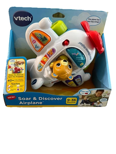 VTech Soar & Discover Airplane - Interactive Learning Toy (9-36 Months) - New - Picture 1 of 2
