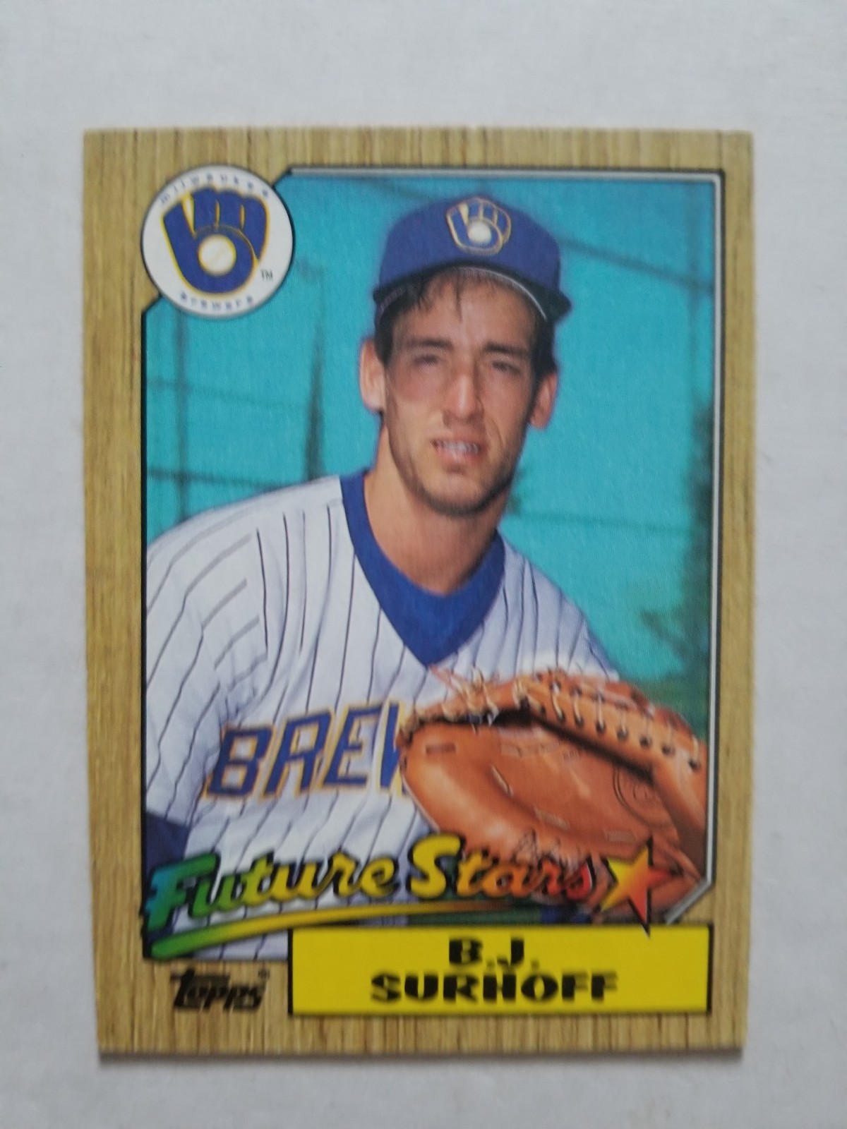 1987 Topps B.J. Surhoff Rookie #216 Milwaukee Brewers