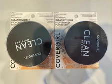 2 Covergirl Clean Invisible Loose Powder Translucent Medium Warm 130 SEALED