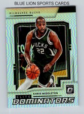 2021-22 Donruss Optic Elite Dominators Holo #25 Khris Middleton Basketball Card
